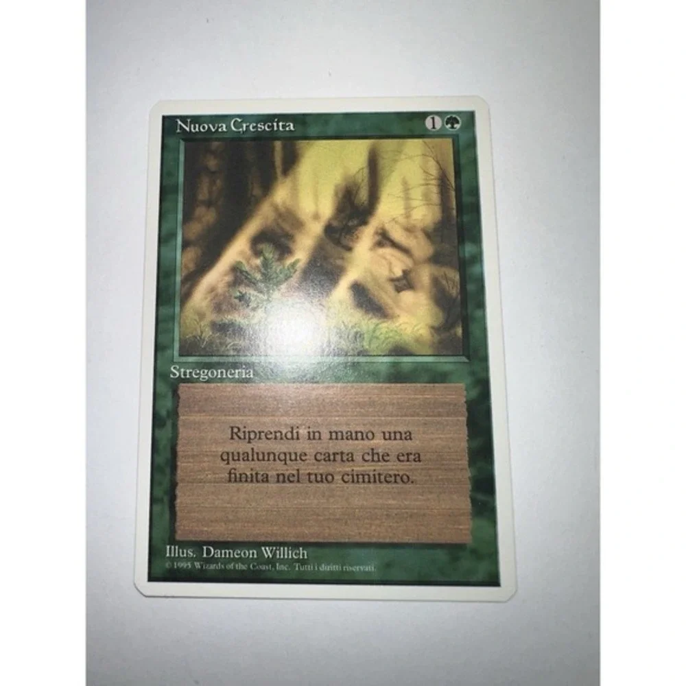Regrowth Nuova Crescita Italian LP-NM Vintage MtG Magic the gathering RARE‎